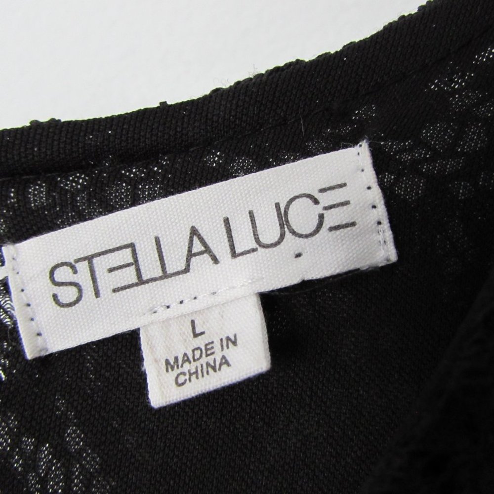 Stella Luce Black Lace Cocktail Dress - Picture 3 of 12